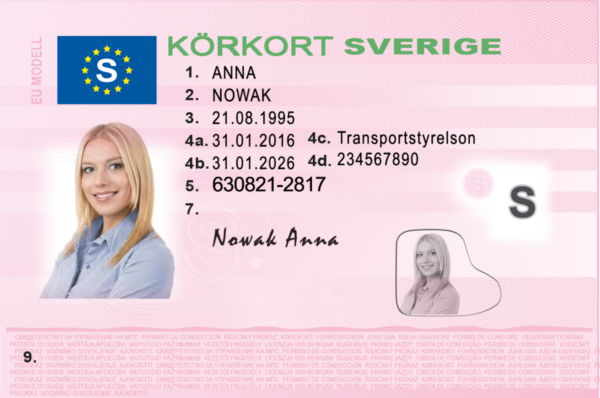 Swedish driving license | Dokumencik