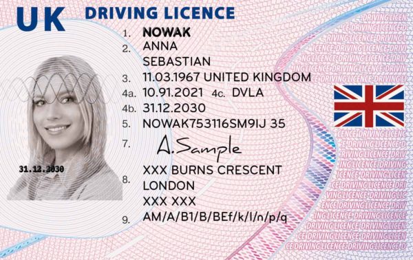 New UK Driving licence Card | Dokumencik