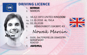 uk driving licence psd free