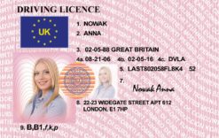 Kolekcjonerskie prawo jazdy z Wielkiej Brytanii jest świetnym pomysłem na prezent dla osób, które uwielbiają brzydką pogodę.
