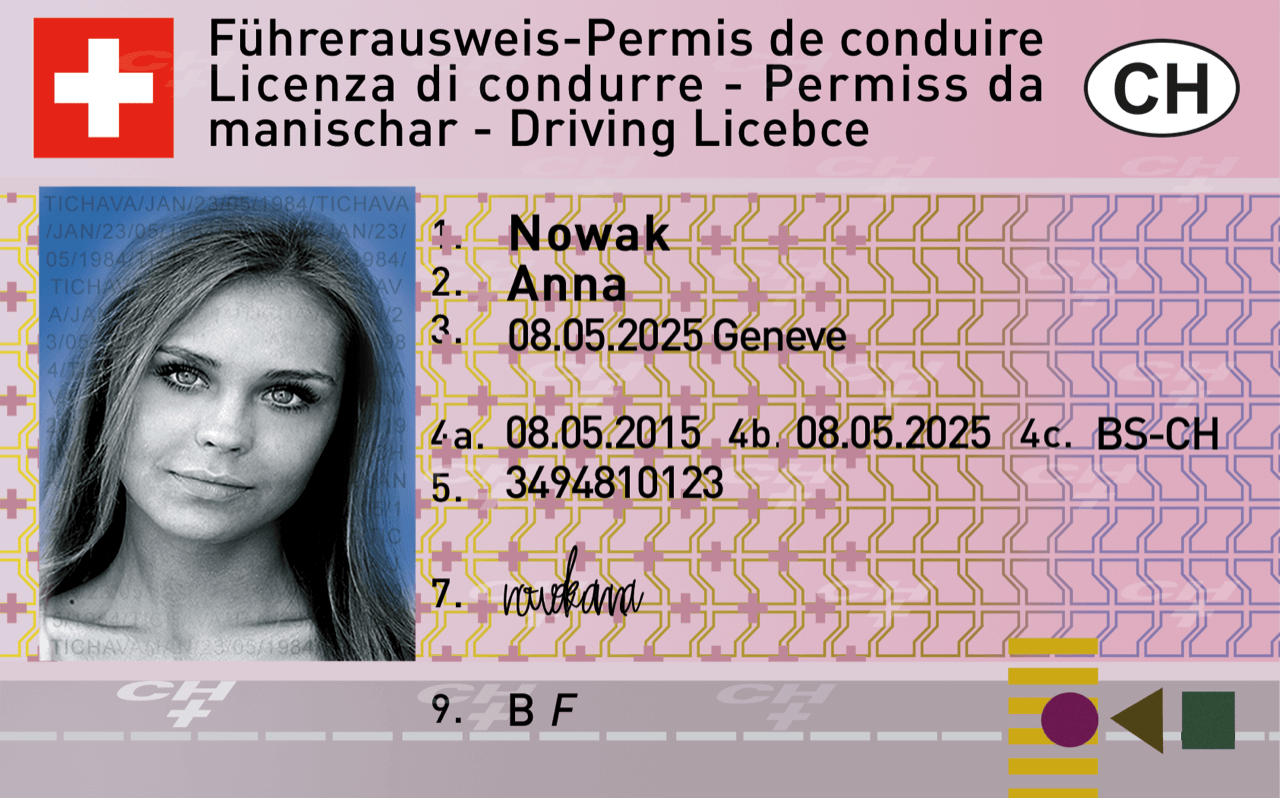 Kolekcjonerskie prawo jazdy ze Szwajcarii na pewno jest lepszym prezentem, niż kawałek aromatycznego sera z dziurami.