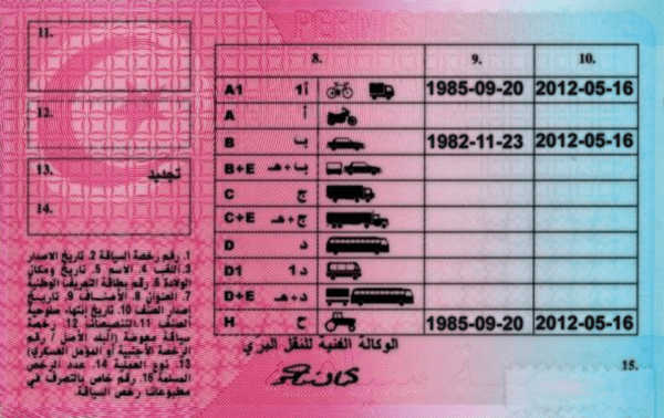 Tunisian Driving License | Dokumencik