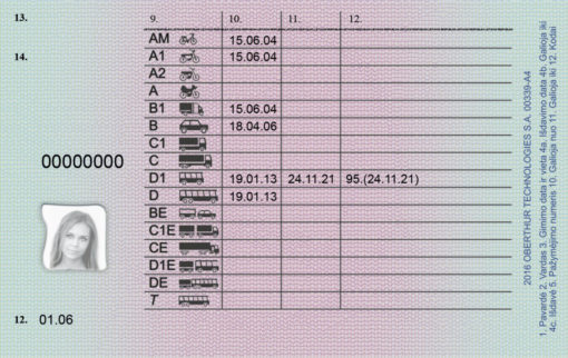 Lithuanian Driving license | Dokumencik